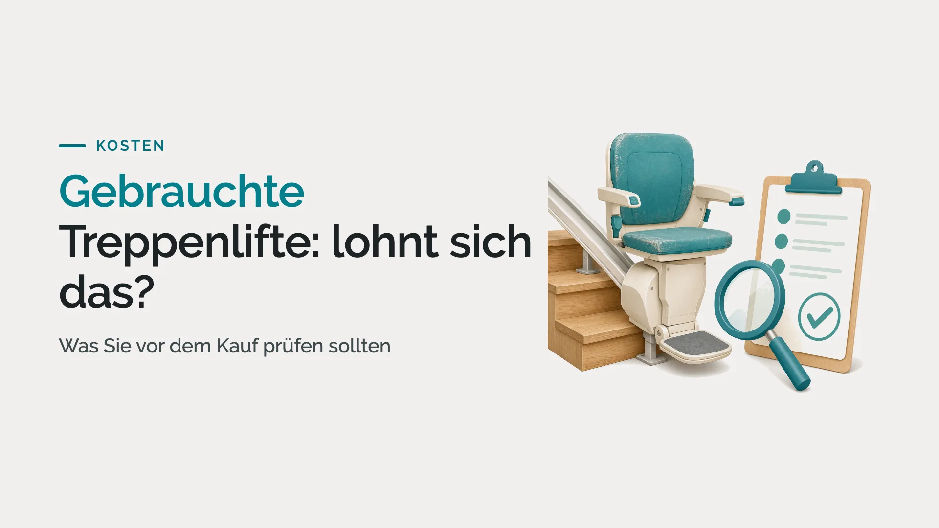 Gebrauchte Treppenlifte: lohnt sich das?