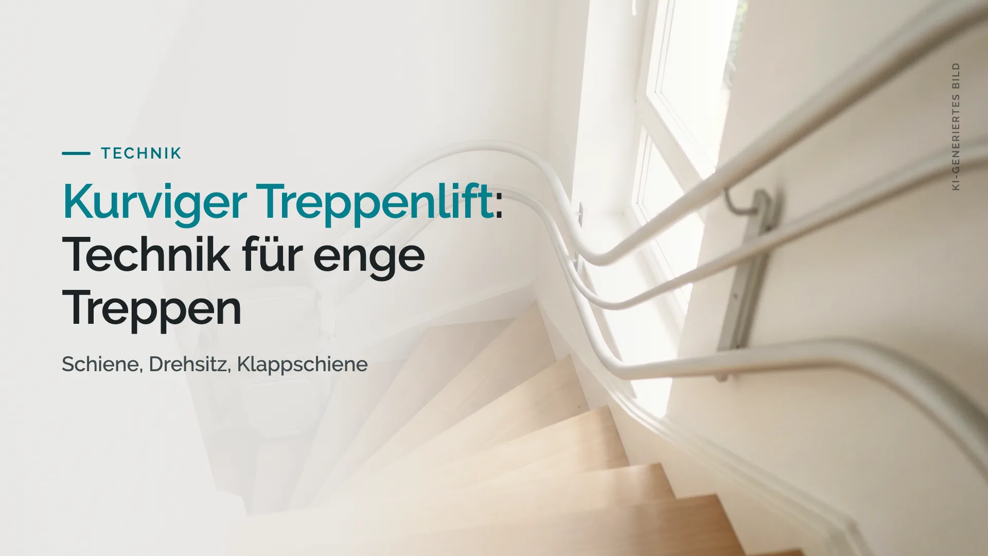 Kurviger Treppenlift: Technik für enge Treppen