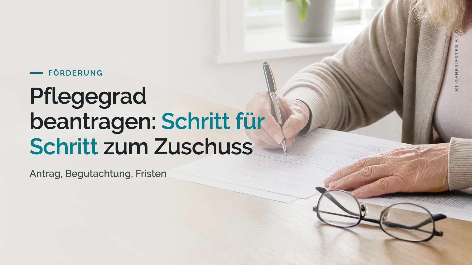 Pflegegrad beantragen: Schritt für Schritt zum Zuschuss