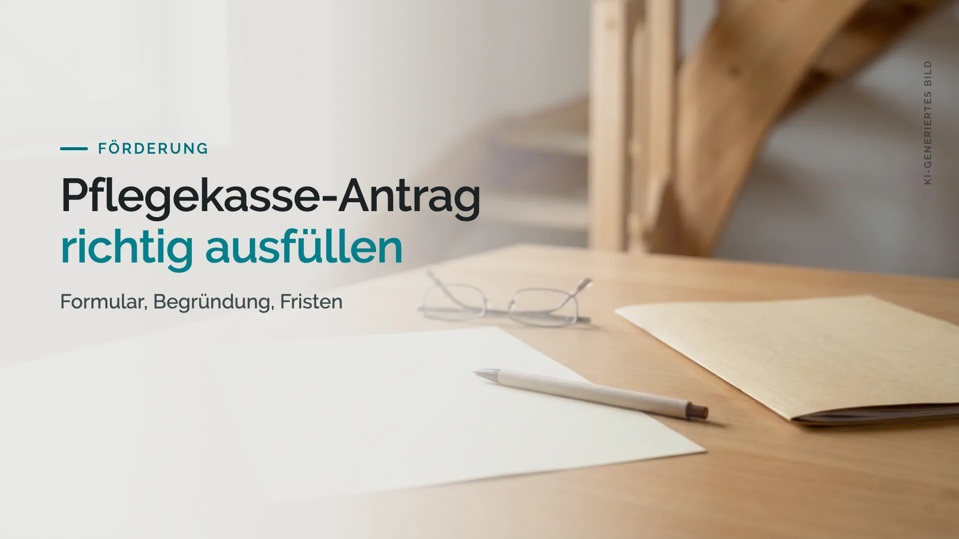 Pflegekasse-Antrag richtig ausfüllen