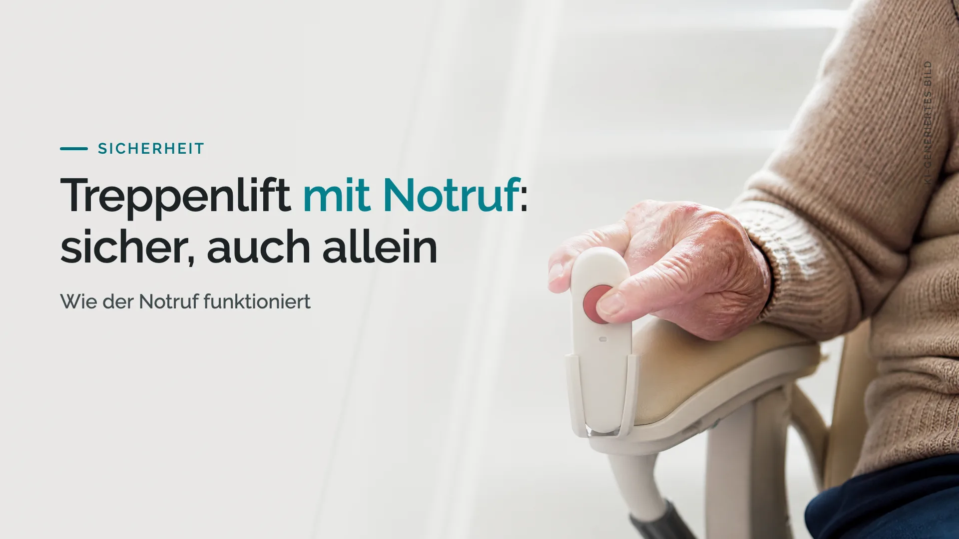 Treppenlift mit Notruf: Mehr Sicherheit, auch wenn Sie allein sind