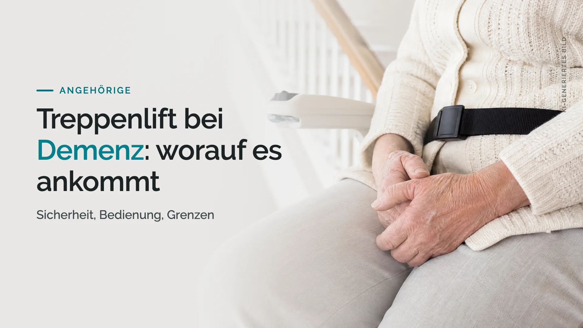 Treppenlift bei Demenz: worauf es ankommt
