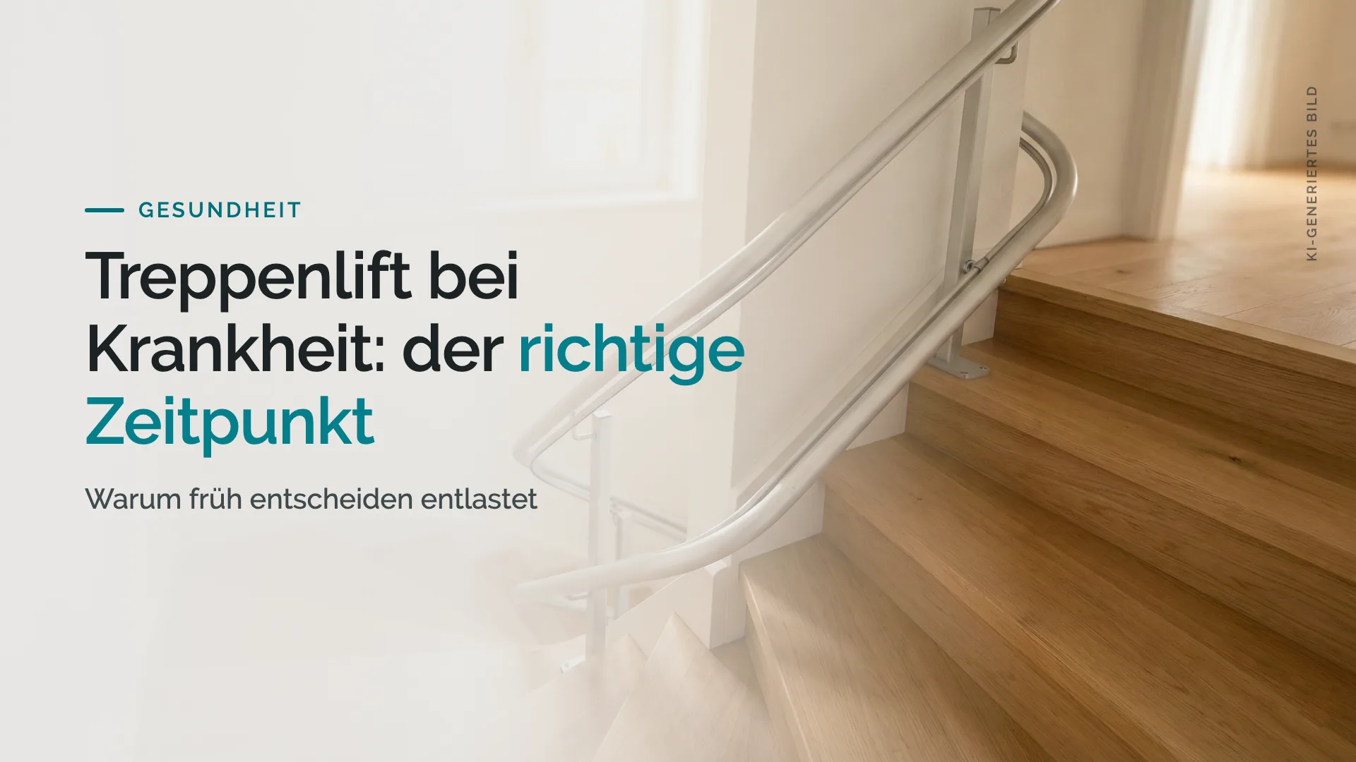 Treppenlift bei Krankheit: Warum der richtige Zeitpunkt entscheidend ist