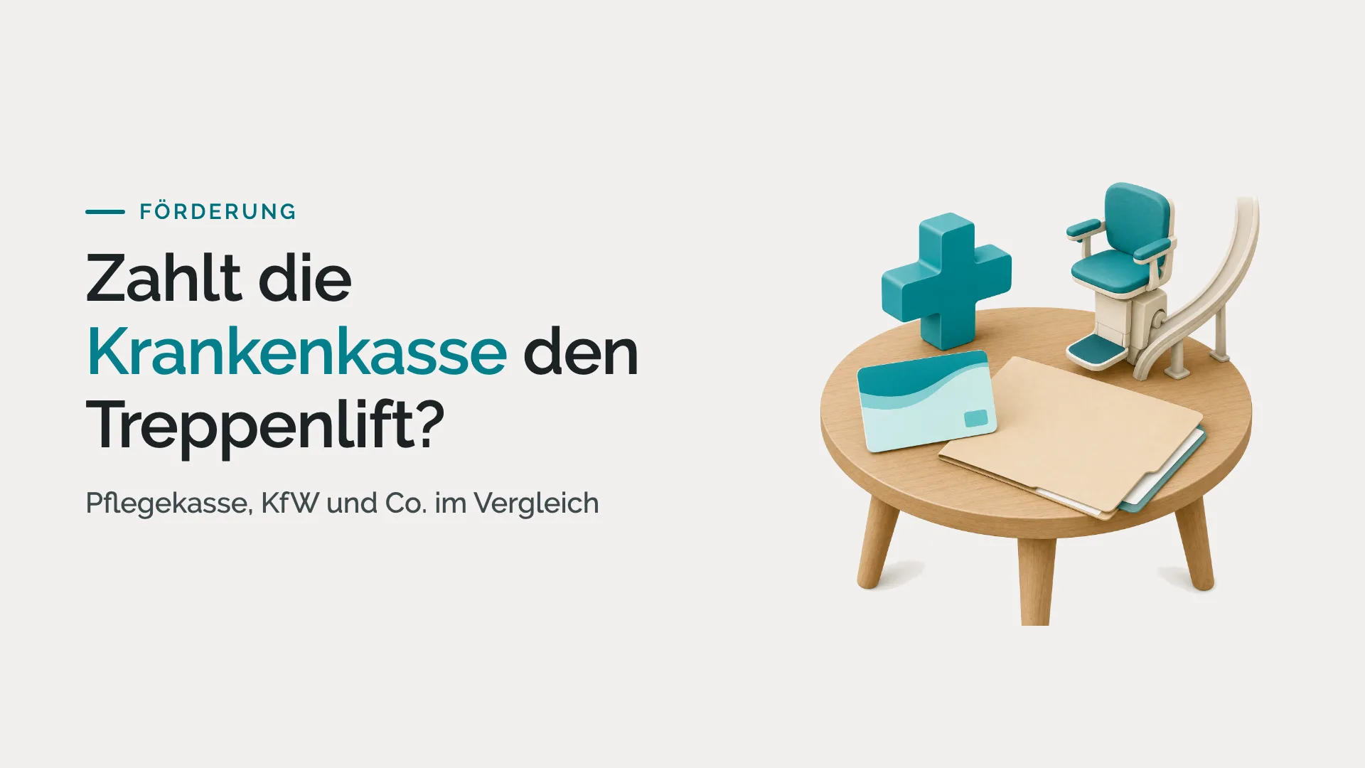 Zahlt die Krankenkasse den Treppenlift?