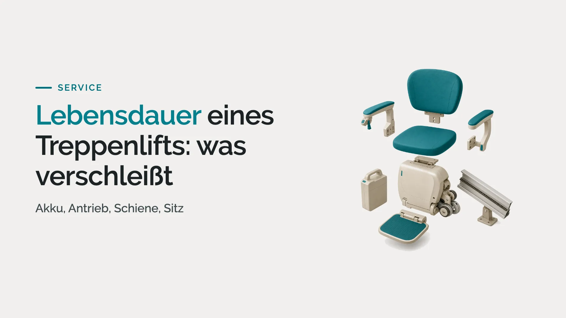 Lebensdauer eines Treppenlifts: was verschleißt