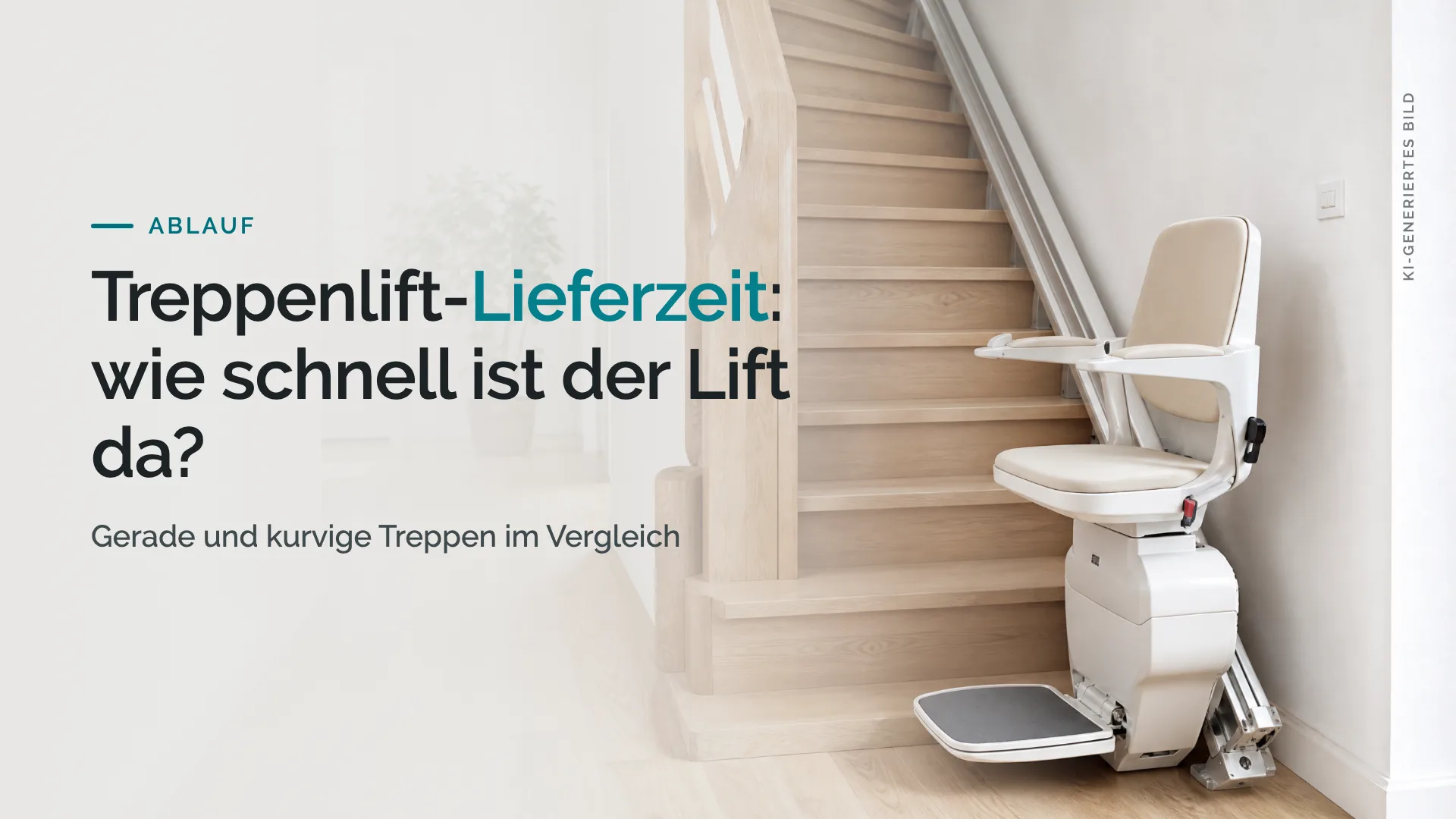 Treppenlift-Lieferzeit: wie schnell ist der Lift da?
