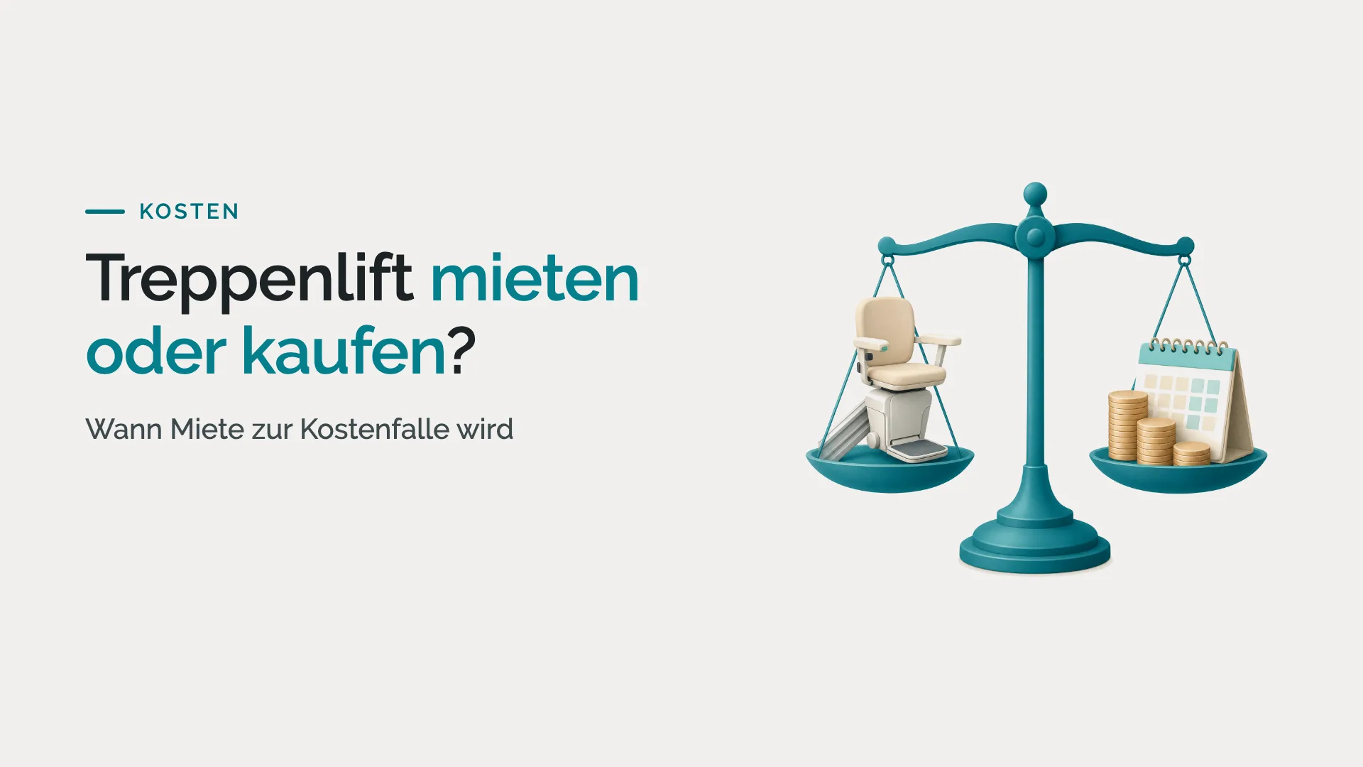 Treppenlift mieten oder kaufen? Warum Mietangebote bei kurvigen Treppen oft zur Kostenfalle werden