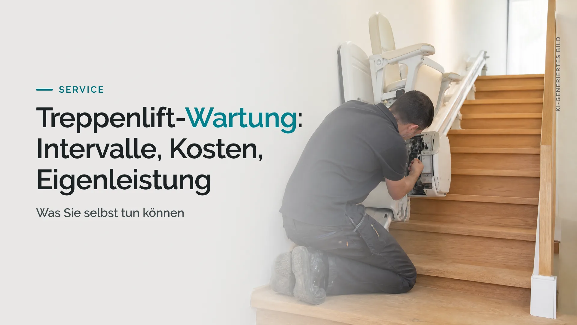 Treppenlift-Wartung: Intervalle, Kosten, Eigenleistung